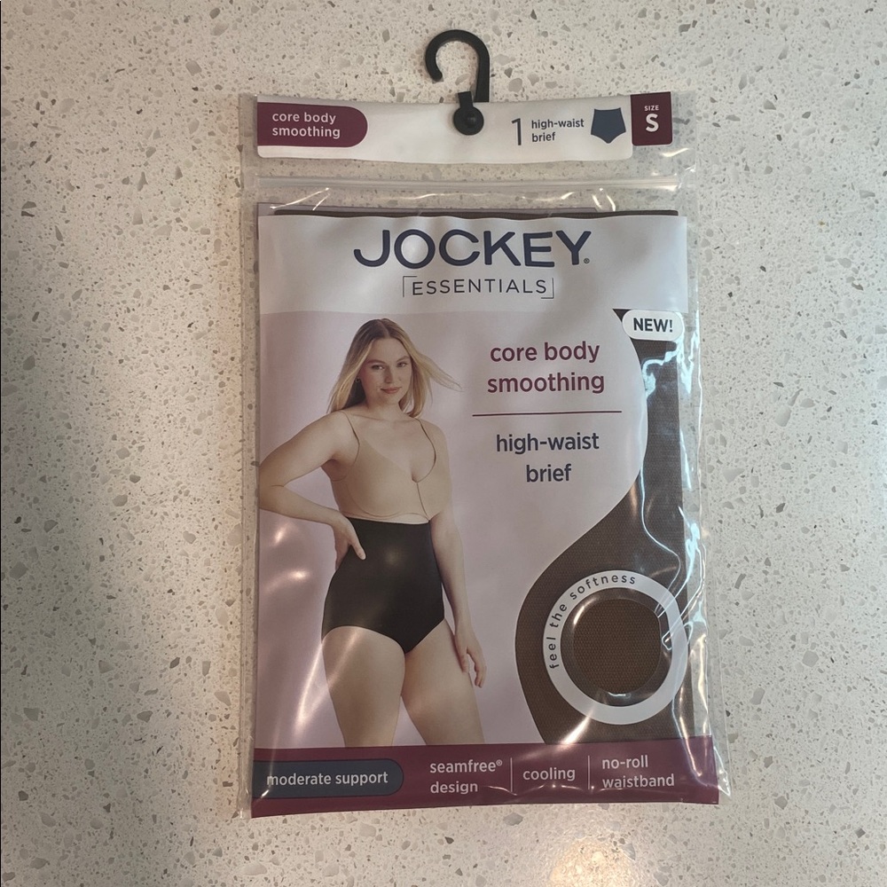Jockey Essentials High-Waist Brief in Black